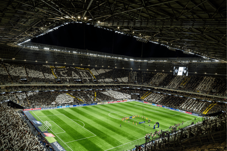 A torcida do Atlético fez uma bela festa diante do IDV (Crédito: Paulo Henrique França / Atlético)