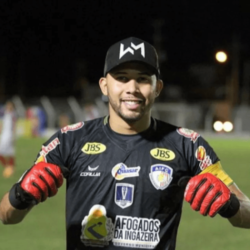 Wallef era o goleiro do Afogados na Copa do Brasil de 2020 - Crédito: Arquivo Pessoal