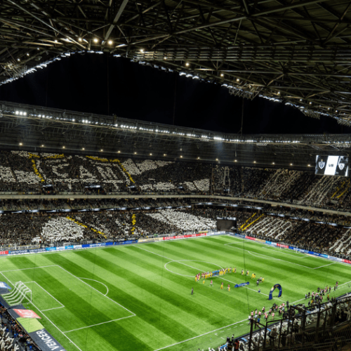 A torcida do Atlético fez uma bela festa diante do IDV (Crédito: Paulo Henrique França / Atlético)